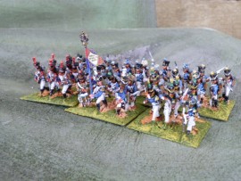 25/BP061 - French Line Infantry Advancing in Full Dress