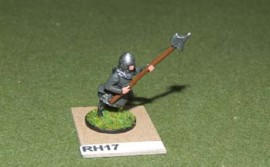 HIN/RH17 Man-at-arms charging with halbard.