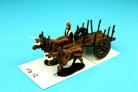 HIN/EG12  -  Ox Cart and 2 Oxen, drover on Foot