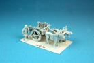 HIN/EG16 - Medieval Tumbril with wattle sides 2 oxen & peasant driver. 