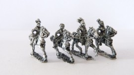 GI 04a - Gendarmes, Levelled Lance, Unbarded Horses