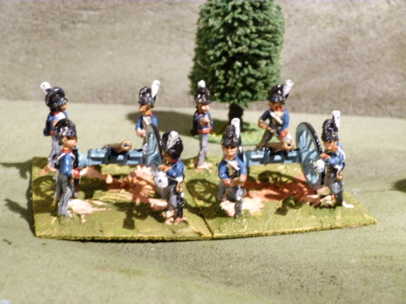 25mm British Guns limbers and Artillery Crews 